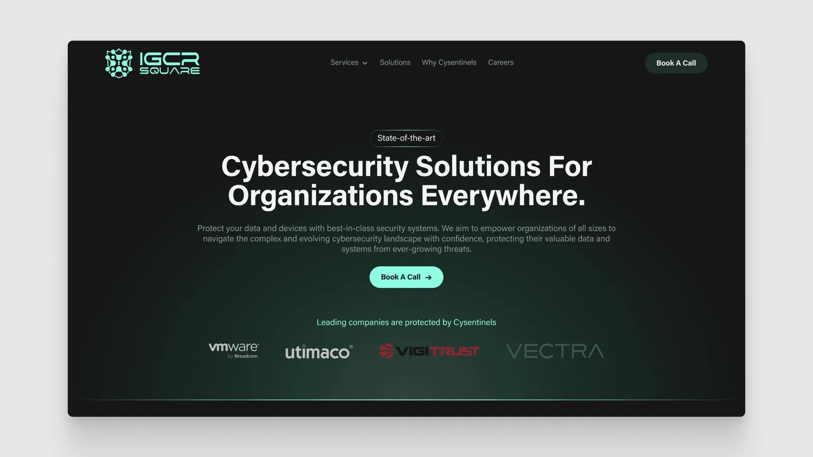 IGRC Square homepage: Cybersecurity Solutions For Organizations Everywhere